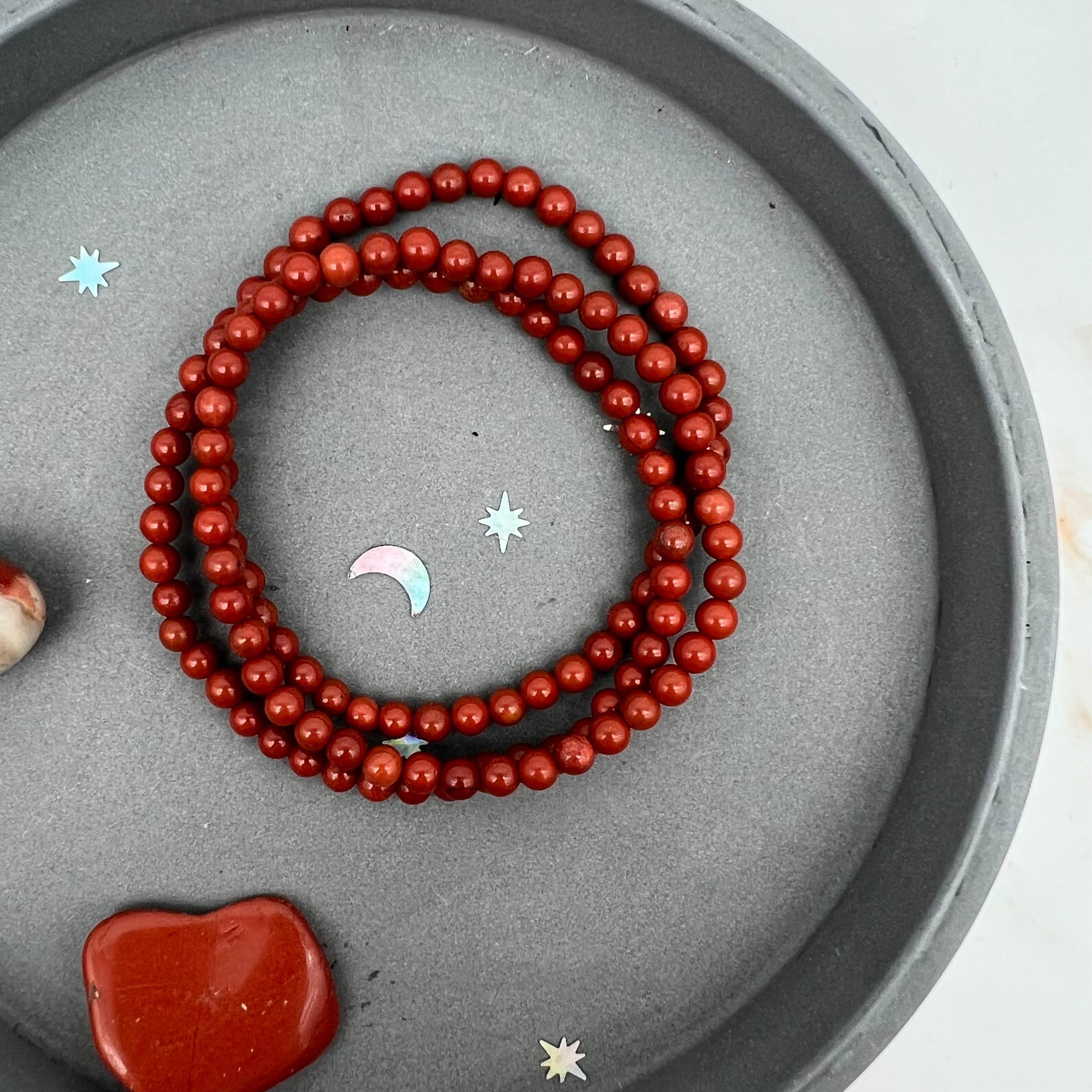 Roter Jaspis, Armband