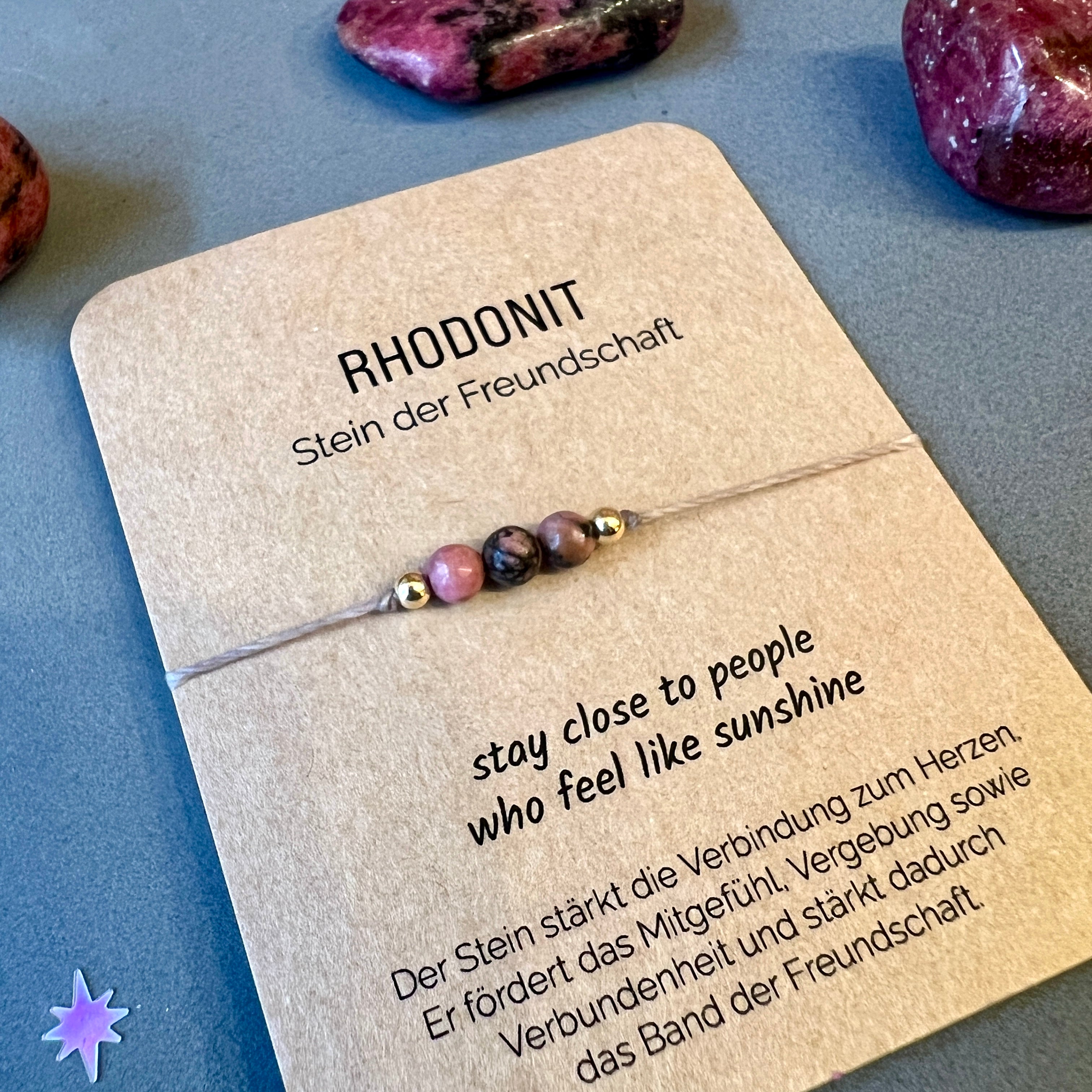 Rhodonit Freundschaftsarmband