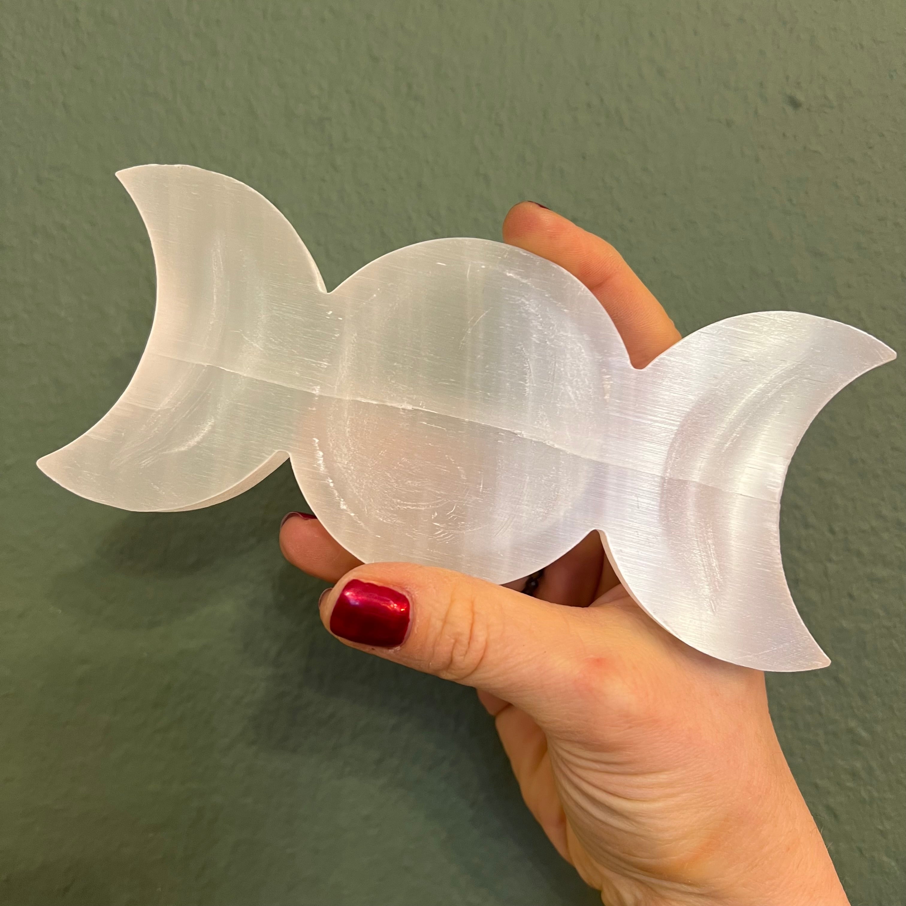 Selenitschale Mondphasen