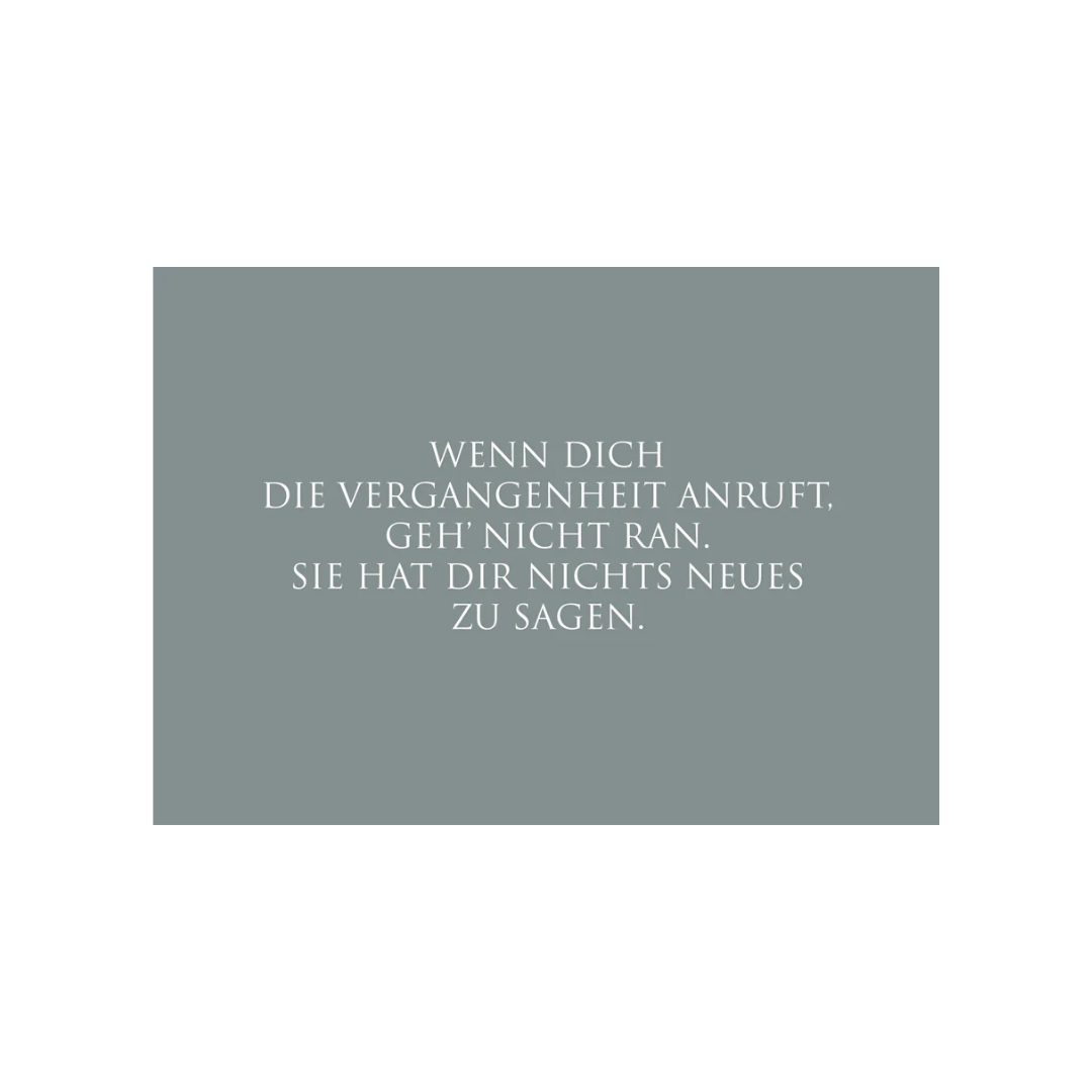 Postkarte "Wenn die Vergangenheit anruft..."