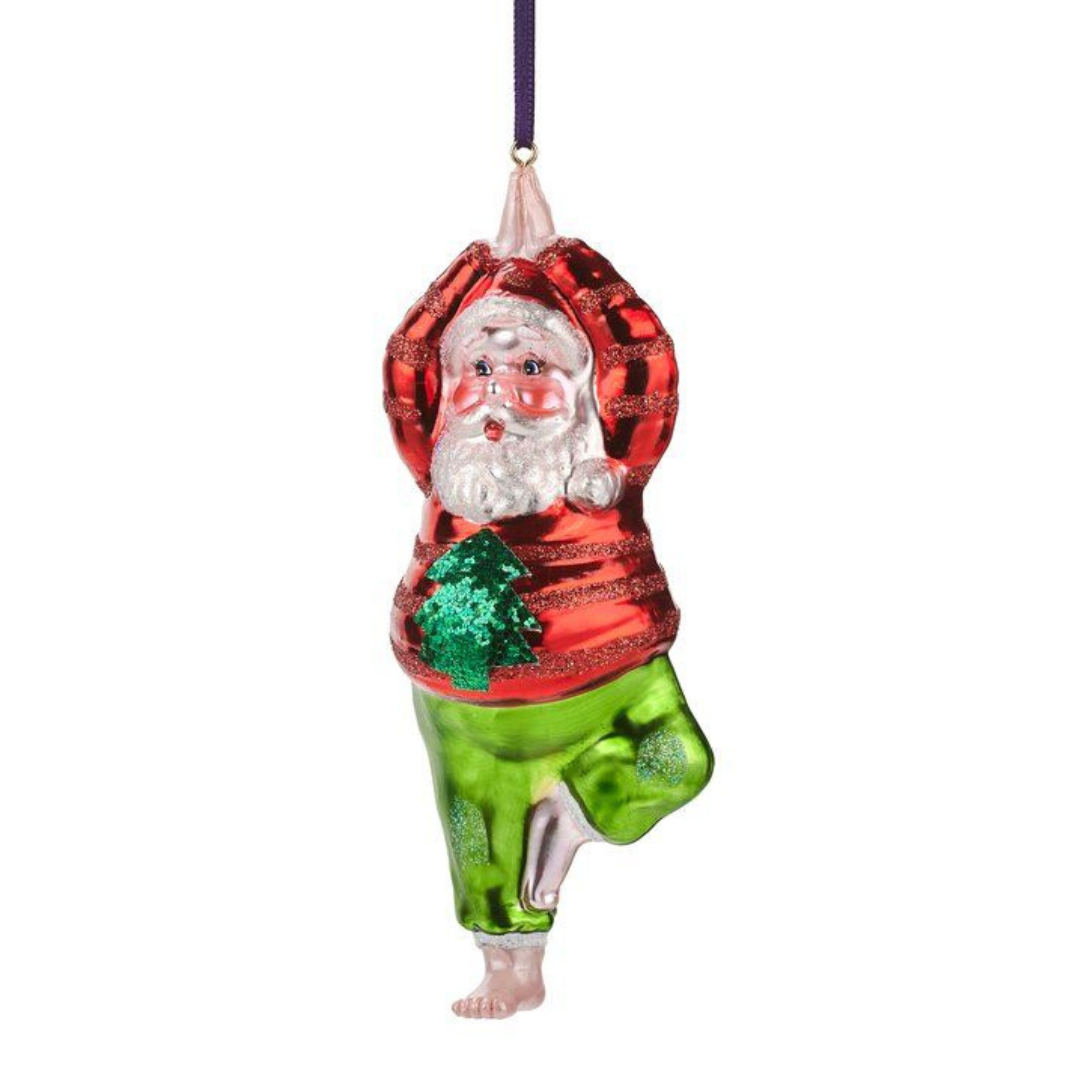 Baumschmuck, Yoga Santa