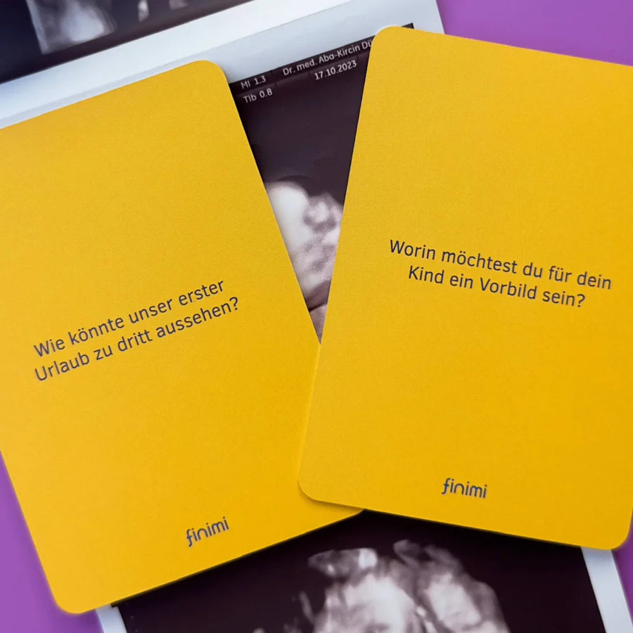 Ask & Task zur Geburt - finimi Karten-Set
