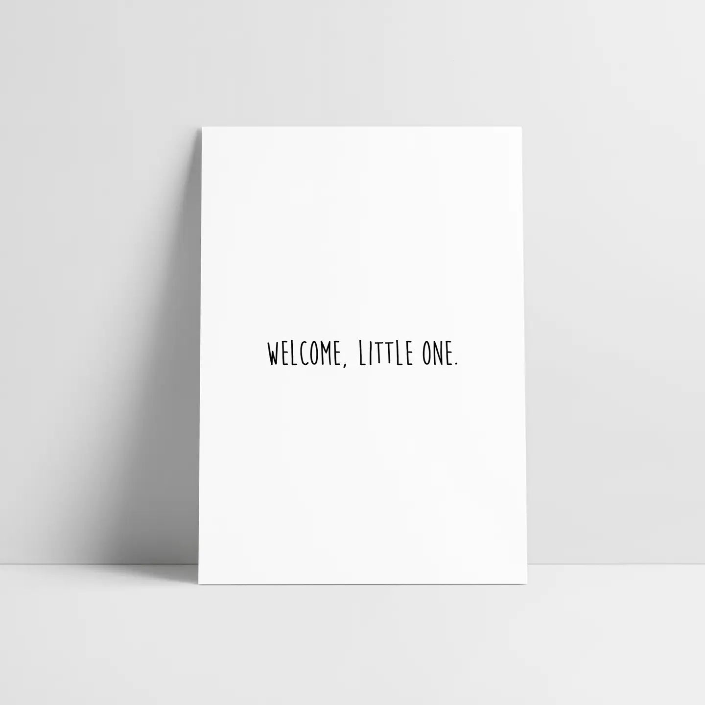Postkarte zu Geburt "Welcome little one"
