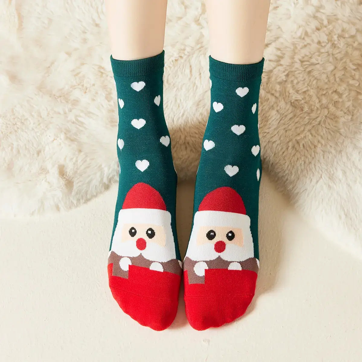 Weihnachtssocken mit Herz