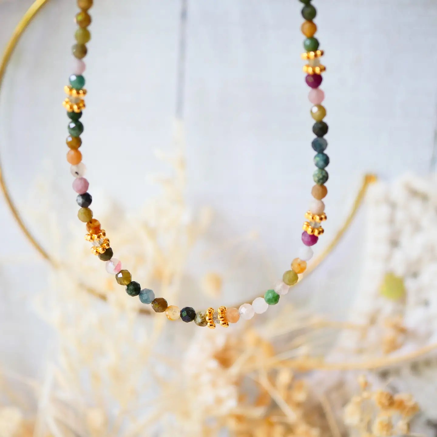 Paola Halskette aus buntem Turmalin