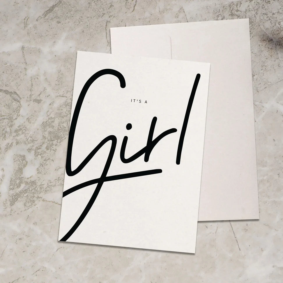 Klappkarte "it's a Girl"