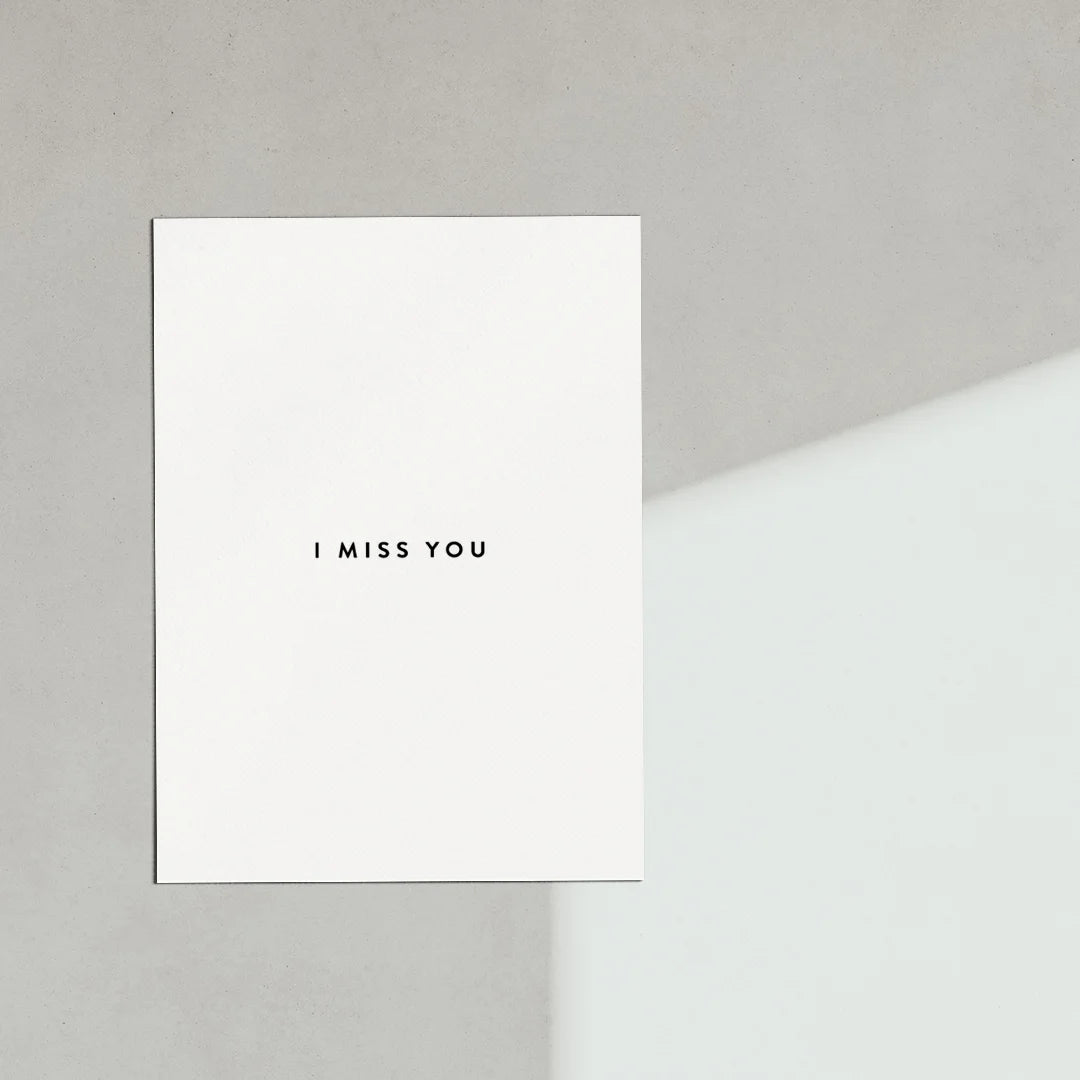 Postkarte "I miss you"
