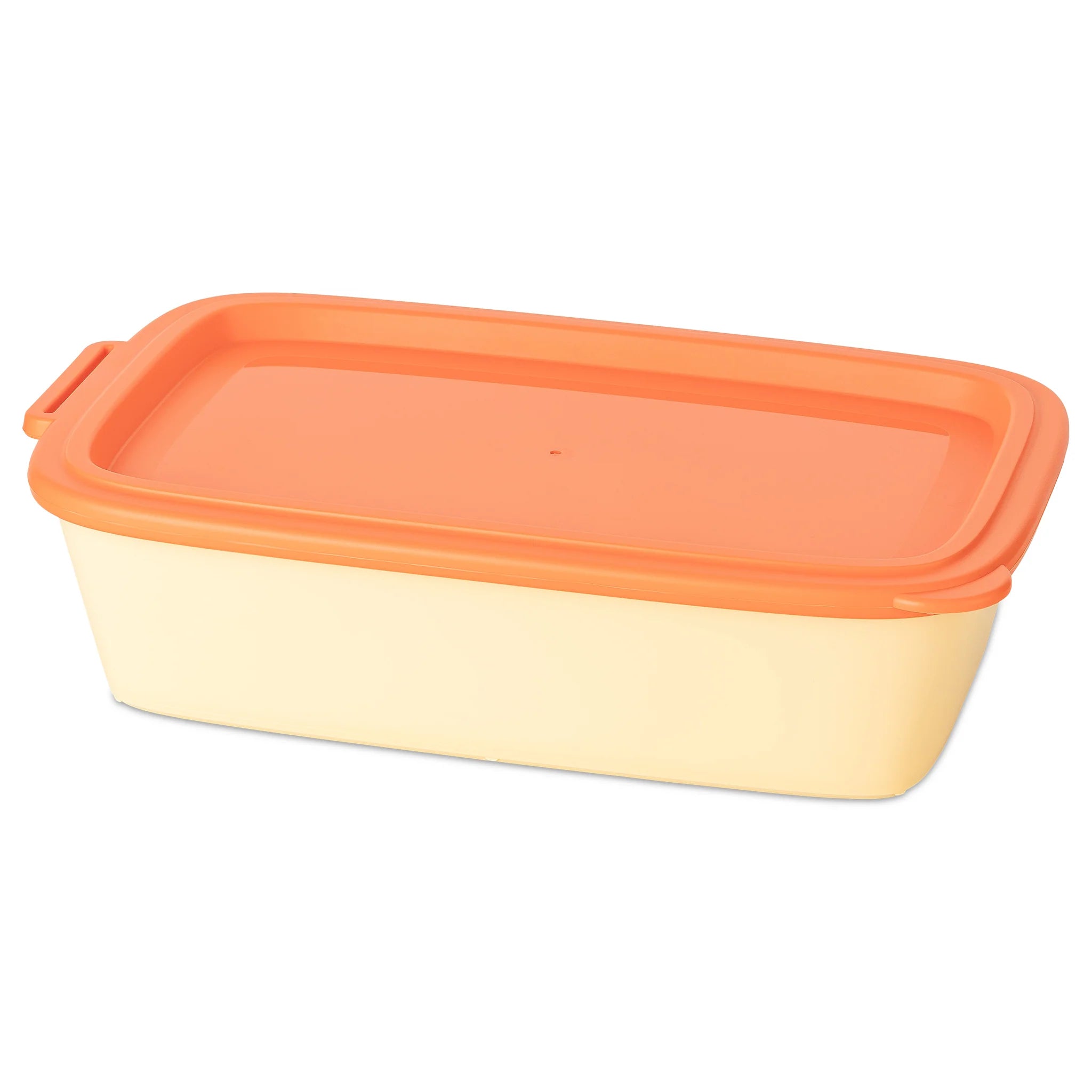 Schale mit Deckel Orange
