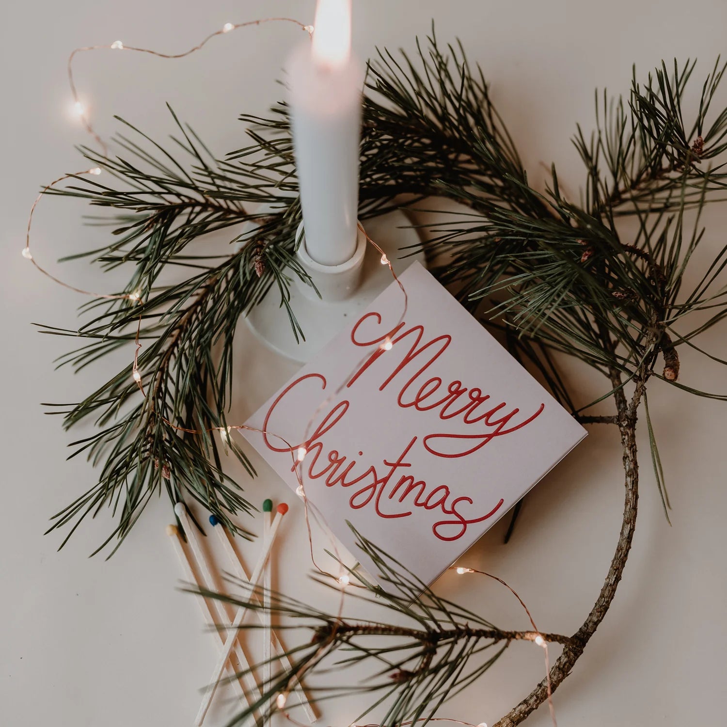 Streichhölzer Merry Christmas