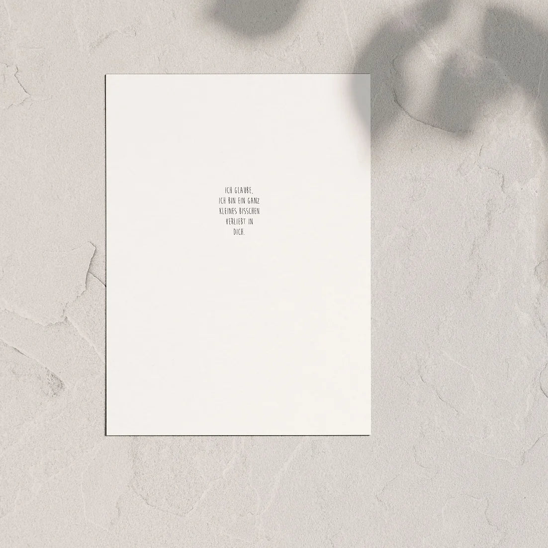 Postkarte "verliebt in dich"